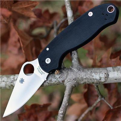 Couteau Spyderco Para Military 3 Lame Acier CPM S30V Manche G-10 Made In USA SC223GP - Free Shipping