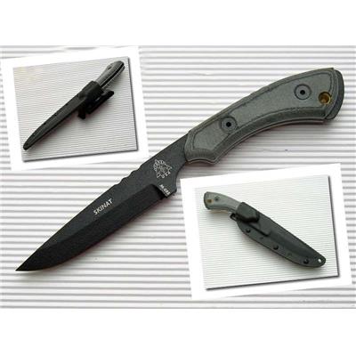 Couteau Tactical Tops Skinat Lame Carbone 1095 Tops Knives Manche Micarta Made In USA TP521 - Free Shipping