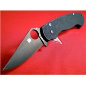 Couteau SPYDERCO Black G10 PARA-MILITARY Plain SC81GPBK2