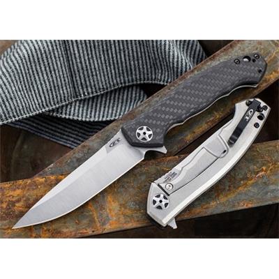 Couteau Zero Tolerance Large Sinkevich Carbon Fiber Acier S35VN Made In USA ZT0452CF - Free Shipping