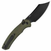 ATZ1882PBGN Artisan Simoon | Couteau Pliant Recoil Lock V2 | Lame Bowie AR-RPM9 PVD Green | Manche G10 Green - Livraison Gratuite