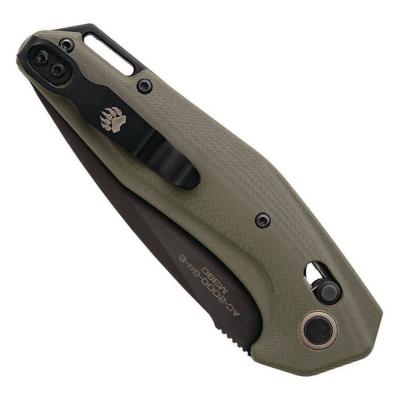 BCAC2000G4B Couteau Automatique Bear OPS Katakt I Lame Acier M390 Manche G10 Sécurité Slide Lock USA - Livraison Gratuite