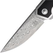 BG015M Couteau Begg Knives Diamici Black/Green Lame Acier Damas IKBS - Livraison Gratuite