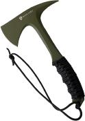 BR110BLG Hache Browning Shock'N Awe Green Tomahawk Lame Acier 1055 Etui Nylon - Livraison Gratuite