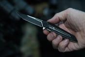 BRB280 Couteau Brous Blades Graviton Lame Tanto Acier D2 Manche G10 Noir USA - Livraison Gratuite