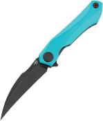 BTKG59F Couteau Bestech Ivy | Lame Acier 14C28N Black Stonewash (HRC 58-60) | Manche Plaquettes Teal G10 | Linerlock | Livraison Gratuite