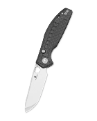 BTKMK12F1 Couteau Bestechman Angry Owl Black Lame Acier D2 Stonewash+Satin Manche G-10 - Livraison Gratuite