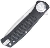 CBTSCTGRVBK  Couteau CobraTec EDC Scout Lame Drop Point Acier VG-10 Manche Grivory Sécurité Par Bouton -  Livraison Gratuite
