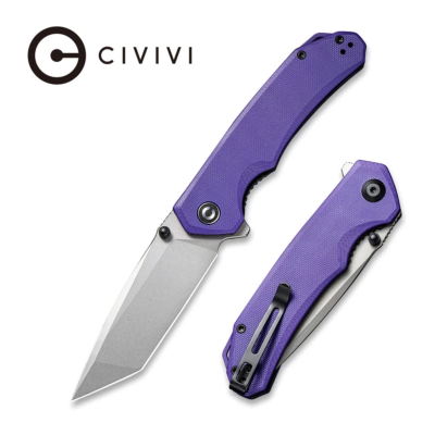CIVC2023A Couteau CIVIVI Brazen Purple Lame D2 IKBS - Livraison Gratuite