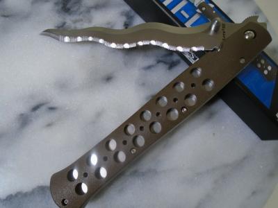 CS26SXK6S Couteau Cold Steel Kris Ti-Lite 6" Serrated Lame AUS-10A Manche FDE Griv-Ex - Livraison Gratuite