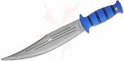 CTK3004HC Condor Jungle Bowie – Lame Acier 1075 Carbon Steel Manche Blue TPE Housse cuir Salvador - Livraison Gratuite