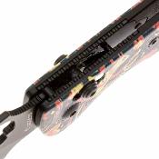 DGRFM022SXOS — Couteau de poche Daggerr Sting Slim Lame Acier VG-10 Spear Point PVD Noir Serrated Manche G10 Crossbar Lock  