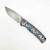 DTK4508MBO Couteau Pliant Dreamtech D4 | Lame Tanto Acier 14C28N | Manche Micarta Blue/Orange Axis Lock - Livraison Gratuite