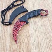 Lot of 3 EE20098RS Couteau Karambit ElitEdge | Lame Karambit Acier Inox | Manche ABS Housse ABS - Livraison Gratuite 