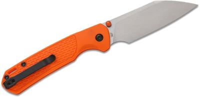 J1945OE CJRB Pyrite Light J1945-AR-SFII – Couteau Pliant EDC Button Lock | Lame Wharncliffe AR-SFII | Manche FRN Orange - Livraison Gratuite