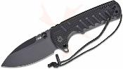 J1966BBK CJRB Tundra - Couteau Pliant Drop Point Acier D2 | Manche G10 Black | Flipper | Liner Lock - Livraison Gratuite
