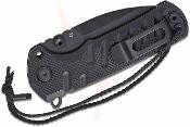 J1966BBK CJRB Tundra - Couteau Pliant Drop Point Acier D2 | Manche G10 Black | Flipper | Liner Lock - Livraison Gratuite
