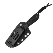 KI1081A10 Kizer Buddy – Couteau Fixe EDC Lame 4V Manche Fat Carbon Purple Haze Housse Kydex - Livraison Gratuite
