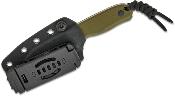 KI1093A1 Couteau Kizer Drop Bear Lame Sheepsfoot Acier AEB-L Manche G10 Olive Etui Kydex - Livraison Gratuite