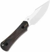 KI1122A4 Couteau Kizer Bone | Lame Acier AEB-L Stonewash | Manche Wood | Housse Kydex - Livraison Gratuite