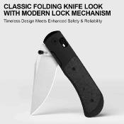 KI4761A4 Kizer Tycho – Couteau Pliant Lame Acier M390 Manche Titane + Fibre de Carbone Clutch Lock – Livraison gratuite