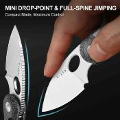 KIV2742A2 Kizer Microbe  – Couteau Lame Acier 14C28N Satin Drop Point Manche Micarta Black Button Liner Lock – Livraison Gratuite