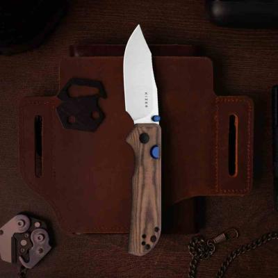 KIV3011BCA1 Couteau Kizer Nice Guy | Lame Acier AEB-L Satin | Manche Micarta Brown Norplex | Livraison Gratuite