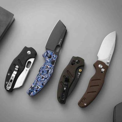 KIV348829BSA2 Couteau Pliant Kizer Sheepdog C01C | Lame Sheepsfoot Acier Nitro-V Satin | Manche Black Micarta Button Lock - Livraison Gratuite