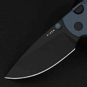 KIV3801A3 Couteau Kizer Glaux Lame Acier 14C28N Black Manche Aluminium Bleu | Livraison Gratuite