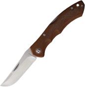 KO039 Couteau Komoran Tanto Lockback Brown Micarta Handle Stainless Blade Clip - Livraison Gratuite