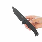 KU184F Kubey Swordfish – Lame Tanto Acier AUS-10 Blackwash Manche G10 Noir Housse Kydex - Livraison Gratuite