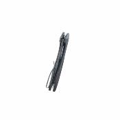 KUB236O Couteau Pliant Kubey Noble Flipper Lame Clip Point 8 cm Acier 14C28N Manche G-10 Noir Liner Lock - Livraison Gratuite