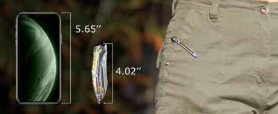 KUB299E Couteau Kubey Barracuda Lame Acier M390 Wharncliffe Manche Titane Flame Pivot Roulements à Billes - Livraison Gratuite
