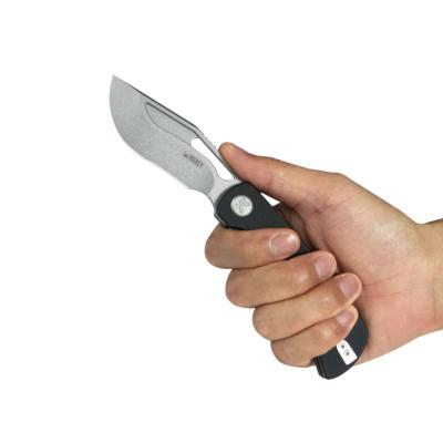 KUB397A Couteau Kubey Gurkha Drop Point Lame Acier 14C28N Manche G10 Noir Liner Lock - Livraison Gratuite
