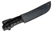 ON8180 Couteau Ontario 498 Marine Combat Lame Clip Point Acier Carbone 1095 Manche Cuir USA - Livraison Gratuite