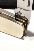 QAWB281 Couteau Queen Barlow Lame Clip/Spear Acier 1095HC Manche Os Amber Winterbottom Slip Joint - Livraison Gratuite
