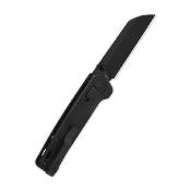 QS130GLA2 Couteau QSP Penguin Black Glyde Lock Lame Sheepfoot Acier 14C28N Manche FRN Sécurité Crossbar - Livraison Gratuite