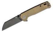 QS130XLB Couteau QSP Penguin Plus Bronze Lame Acier CPM-20CV Manche Titane IKBS - Livraison Gratuite
