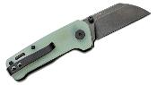 QS130XSF2 Couteau QSP Mini Penguin Jade Lame Acier 14C28N Black Manche G10 IKBS - Livraison Gratuite