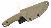 QS169C2 Couteau QSP Tiny Tot | Lame Acier 10Cr15MoV Blk Drop Point| Manche G10 Sand | Étui Kydex - Livraison Gratuite