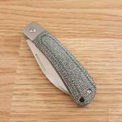 RR2285 Rough Rider APTA Warncliffe – Couteau pliant lame acier VG&#8209;10 manche micarta bleu, slip joint – Livraison Gratuite