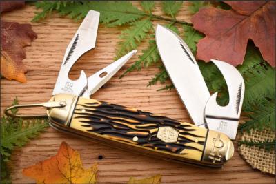 RR2371 Couteau Rough Ryder Scout Outils Lame Acier 440A Manche Cer/Delrin Slip Joint - Livraison Gratuite