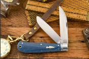 RRR011 Couteau Rough Ryder Reserve Heavy Trapper Denim Micarta Lames Acier D2 - Livraison Gratuite