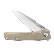 RS7221C Couteau Real Steel Destra Phantom Lame Acier Nitro-V Manche Coyote Tan G10 Liner Lock | Livraison Gratuite