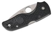 SC230PBK Spyderco Lil' Native Lightweight – Couteau Pliant Compact, Lame CTS BD1N Manche FRN Noir Lockback USA - Livraison Gratuite