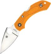 SC28POR2 — Couteau Spyderco Dragonfly 2 Lame Acier VG-10 Full-Flat Stonewash Manche FRN Orange Lockback - Livraison Gratuite