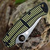 SC81GBKYLMCP2 Spyderco Paramilitary 2 Salt – Lame MagnaCut Satin | Manche G10 Noir/Jaune | Compression Lock | Clip USA - Livraison Gratuite