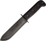 SHE004 MOD Pattern Survival Knife – | Lame Acier Carbone | Manche Synthétique Noir | Étui Cuir |  Livraison Gratuite