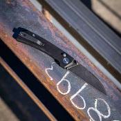 SKW67512 Skallywag Tactical Porpoise Wharncliffe – Couteau pliant Crossbar Lock Lame Acier N690 Black PVD Manche Black G10 - Livraison Gratuite