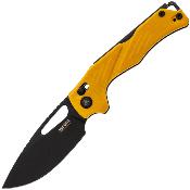 SRM239XGY Couteau SRM Mirage 239X-GY Drop Point Acier 14C28N Manche G10 Jaune Sécurité - Crossbar Lock  Livraison Gratuite